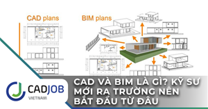 CAD và BIM là gì? Kỹ sư mới ra trường nên bắt đầu từ đâu?